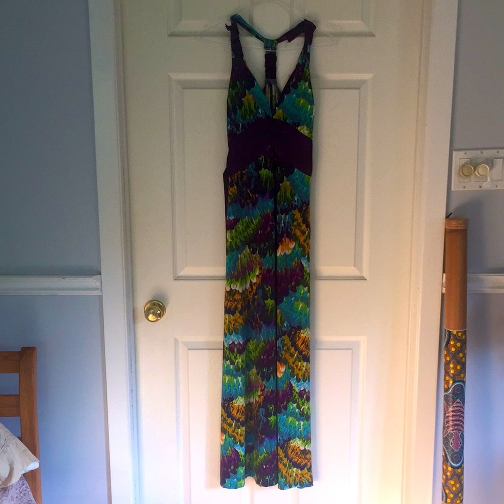 Colouful summer maxi dress